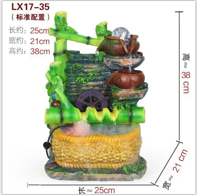 FENG SHUI WATER FOUNTAIN MEDIUM 1735 HOME OFFICE DECORATION