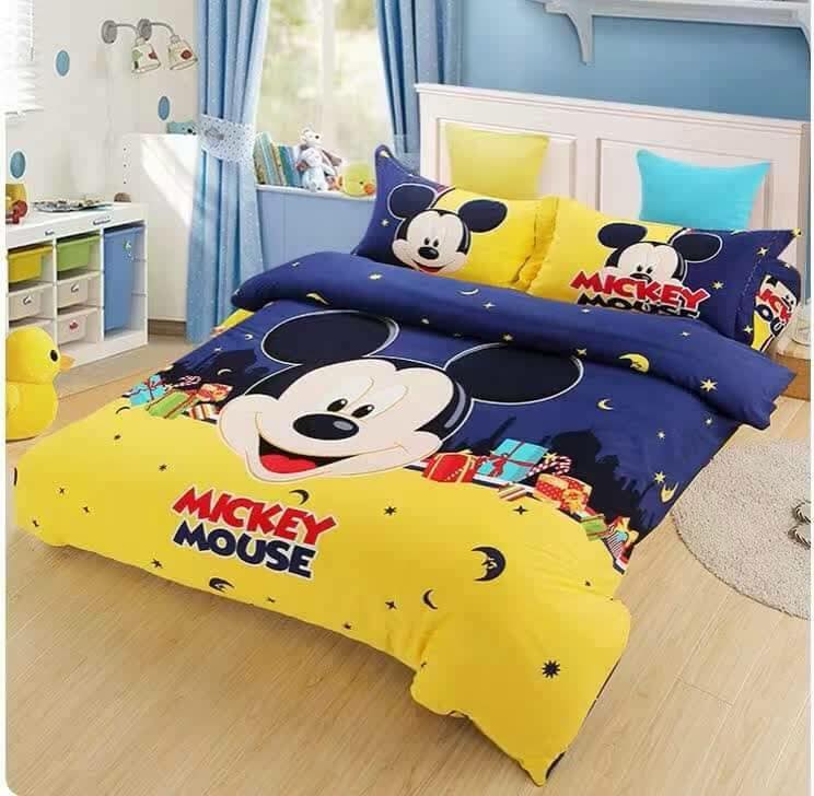 6 In 1 Set High Quality 800tc Mickey Minnie Mouse Bedding Queen King 6 In 1 Set High Quality 800tc Mickey Minnie Mouse Bedding Queen King Size