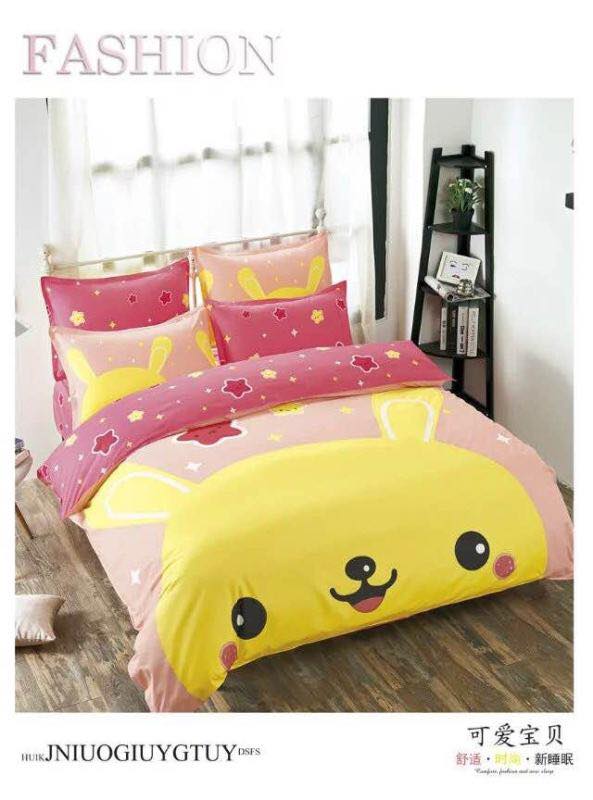 6 In 1 Set Quality 800tc Pokemon Pikachu Bedding Bed Sheet Malaysiadropship